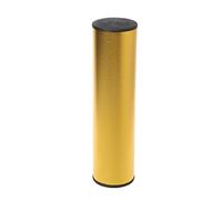Mokassy Professional Stainless Steel Cylinder Sand Shaker Rhythm Musical Instruments Percussion for Band Accompaniment,Golden