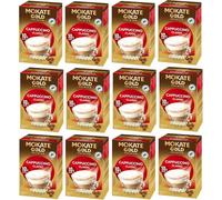 Mokat Gold Premium Cappuccino Classic 120 Sachets (12 boxes x 10 sachets) Instant Premium Coffee Individually Wrapped Pocket Sachets - for Office Coffee Drink Refreshment