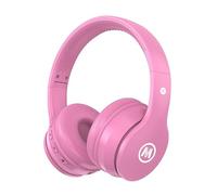 Mokata Kids Headphone Bluetooth Wireless Over Ear Foldable Stereo Sound Headset with AUX 3.5mm Jack Cord SD Card Slot, Built-in Mic Microphone for Boys Girls Cellphone TV PC Game Equipment B01 Pink