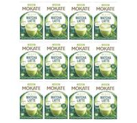 Mokate Classic Matcha Latte Instant Coffee Sachets Combined with Green Tea x6 (Pack of 12, Total 72 Sachets)