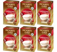 Mokate Gold Premium Cappuccino Classic Instant Coffee Sachets x9 (6 Pack)