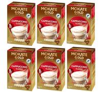Mokate Gold Premium Cappuccino Classic Instant Coffee Sachets x9 (Pack of 6, Total 54 Sachets)