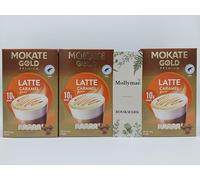 Mokate Gold Premium Caramel Latte with Mollymae Bookmark 3 Boxes (30 Sachets)