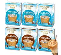 Mokate Gold Premium Iced Coffee Sachets 6 Pack - 3 x each White Chocolate & Mocha | Total of 48 Mokate Coffee Sachets Bundle by TGBK