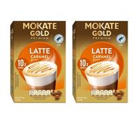 Mokate Gold Premium Latte Caramel Flavour with Caramel in Powder *2x boxes 10x sachets*