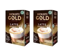 Mokate Gold Premium Latte Classic Flavour with skimmed milk Powder 2x boxes 10x sachets