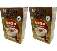 Mokate Gold Premium Latte Pumpkin Spice Flavour Limited Edition Coffee Drink in Powder *2x boxes 8x sachets*