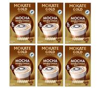 Mokate Gold Premium Mocha Double Chocolate Instant Coffee Sachets x9 (Pack of 6, Total 54 Sachets)
