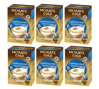 Mokate Gold Premium Unsweetened Cappuccino Coffee Sachets x10 (Pack of 6, Total 60 Sachets)