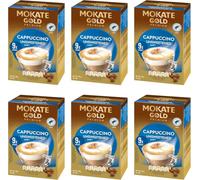 Mokate Gold Premium Unsweetened Cappuccino Instant Coffee Sachets (6 Pack)