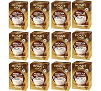 Mokate Gold x10 Premium Mocha Double Chocolate Coffee Sachets - Pack of 12 (Total 120 Sachets)