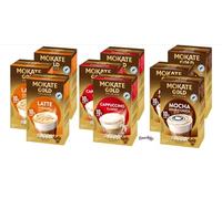 Mokate Variety Gold Premium Instant Coffee Sachets | Latte Carmael | Cappuccino Classic | Mocha Double Choco | Total 30 Sachets per pack | Premium Quality Coffee | (1, Pack of 9)