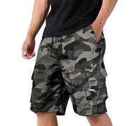 MOKBAY Cargo Shorts Men Safety Camouflage Tactical Combat Decorators Work Slim Fit Hiking Short