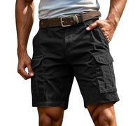 MOKBAY Cargo Shorts Men Slim Fit Knee Length Work Combat Duty Hiking Decorators Safety Short