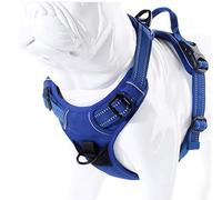 MOKCCI Truelove Soft Front Dog Harness .Reflective No Pull Harness with Handle and 2 Leash Attachments