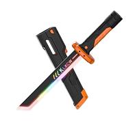 Mokcoliy Sparkblade Sword with Sparks, Spark Blade w/Hit Sensor Sound & Fog, Swords Toys with LED Light and Sound (Orange 85, Standard)