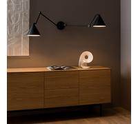 Moke Articulated Double-Arm Wall Light Black