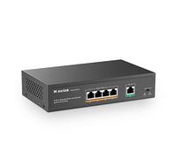 MokerLink 5 Port Gigabit POE Switch, with 4 Ports POE+ 1000Mbps, 78W IEEE802.3af/at, Unmanaged Plug and Play, Sturdy Metal Fanless