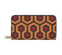 MOKESHN Shining Overlook Leather Wallet, Unisex Long Wallet, Business Zipper, Multiple Card Slots, Large Capacity, Fashion, Casual, Wallet, White, One Size