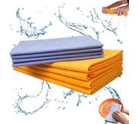 Mokeum Miracle Shammy Cloth, Super Absorbent Cleaning Cloth Multi-Purpose Non-Woven Cleaning Towels for Home Kitchen Bathroom Car Pet Stains(8 Pack)