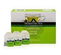 Mokhtar Tea London | Green Tea | Premium Quality | 100 Teabags | Large Teabags for Whole Pot | 100% Natural