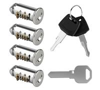 MOKIDO Set of 4 Lock Cores, Compatible with Thule Roof Box & Bicycle Carrier, Lock Cylinder Set Including 2 Keys, 1 Control Key, Replacement Parts for Roof Rack Lock, Security Lock, Thu