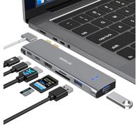 MOKiN USB C Adapter, 7 in 2 MacBook USB Multiport Adapter, Mac Dongle with 4K H