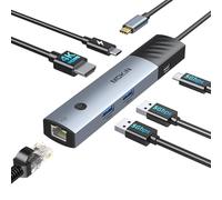 MOKiN USB C Hub HDMI Adapter for MacBook Pro/Air, 7 IN 1 USB C Dongle