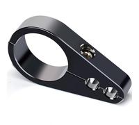 MoKitDora 1.5" Handlebar or Frame Mount Dual Hole Throttle Clutch Cable Brake Line Clamp Universal for Harley Honda Yamaha Motorcycles, Black