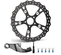 MoKitDora 13" Rear Brake Disc Softail Single Floating Rotor for 2008-2017 Harley Softail Fat boy Deluxe Heritage Breakout Springer FLSTF FLSTN FLST FXSB FXSTS, Black