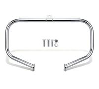 MoKitDora Engine Guard Highway Crash Bar 1.25" Fat for Harley 2000-2017 FL Heritage Softail Classic Deluxe Fat Boy FLSTF Models, Chrome