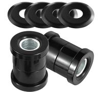 MoKitDora Polyurethane Handlebar Riser Bushings Damper Kit Compatible with Harley 1973-2017 Softail Dyna FXR 1973-up Sportster XL, Black&Black