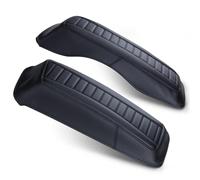 MoKitDora Saddlebag Lid Bra Covers Microfiber Leather Compatible with 2014-up Harley Touring FL Road King Road Glide Electra Glide Street Glide, Stripes Stitched
