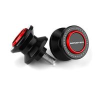 Mokiton Motorcycle M8 Swingarm Spools Slider Compatible With Ducati Monster 821 937 950 695 696 796 797 1200 1200S 1200R 2007-2023 2024 2025 | Rear Stand Screws Monster937 Accessories (Red)