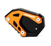 Mokiton Motorcycle Side Stand Extension Kickstand Plate Compatible With 390Duke 2024 2025 | Foot Pad Support 390duke duke390 Accessories (orange-2)