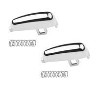 Mokka Handbrake Button, 2pcs Vauxhall Mokka Handbrake Button, Vauxhall Mokka Accessories, Switch for Vauxhall Opel Mokka 2012-2018, with Spring Design Easy Installation (Silver)