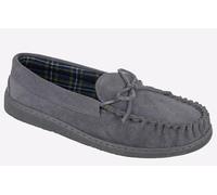 Mokkers Adie Moccasin Men's | Slip On Shoes | Grey | UK Size 12