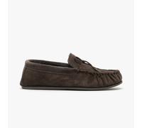 Mokkers BRUCE Mens Moccasin Slippers Dark Brown - UK 11