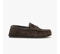Mokkers BRUCE Mens Moccasin Slippers Dark Brown - UK 8