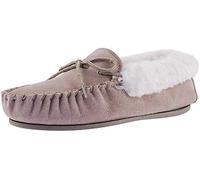 Mokkers Emily Ladies Moccasin Slippers Stone