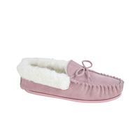 Mokkers Emily Moccasin Slippers Womens | Slippers | Pink | UK Size 9