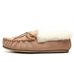 Mokkers Emily Moccasin Slippers Womens | Slippers | Stone | UK Size 9