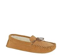 Mokkers Jake Moccasin Slippers - Taupe - 10 UK