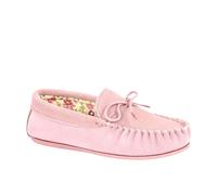 Mokkers Lily Moccasin Slippers Womens | Slip On Shoes | Pink | UK Size 4