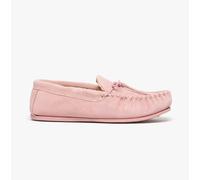 Mokkers Lily Ladies Suede Moccasin Slippers Pink UK 3