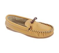 Mokkers Mens Gordon Softie Leather Moccasin Slippers (8 UK) (Tan)