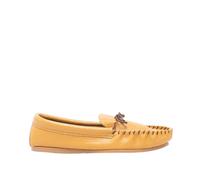 Mokkers Men's Gordon Softie Leather Moccasin Slippers in Tan | Size: 7 Mokkers Tan 7