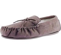 Mokkers OLIVER Mens Moccasin Slippers Dark Camel