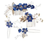 MOKKHNB 1 Set Bridal Flower Hair Comb Pearl Hair Pin Elegant Wedding Accessories for Bridesmaids Photography Unique Design for Special Occasions Floral Headpiece