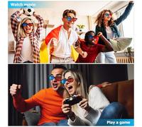 MOKKHNB 10 Pcs Red Blue Lens 3D Viewing Glasses for Movie Theater Screens Computer Monitors Lightweight Anaglyph Game Glasses